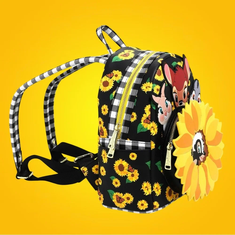 Loungefly Disney Bambi Sunflower Friends Mini-Backpack NWT